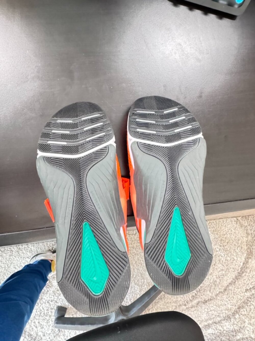 Nike Metcon 7 FlyEase Bright Crimson Orange & White Men's US 11 & Socks /Shorts - Picture 7 of 8
